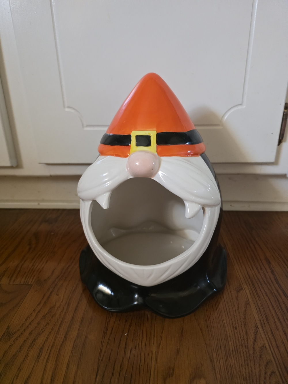 Halloween Gnome Candy Holder - Orange/Black